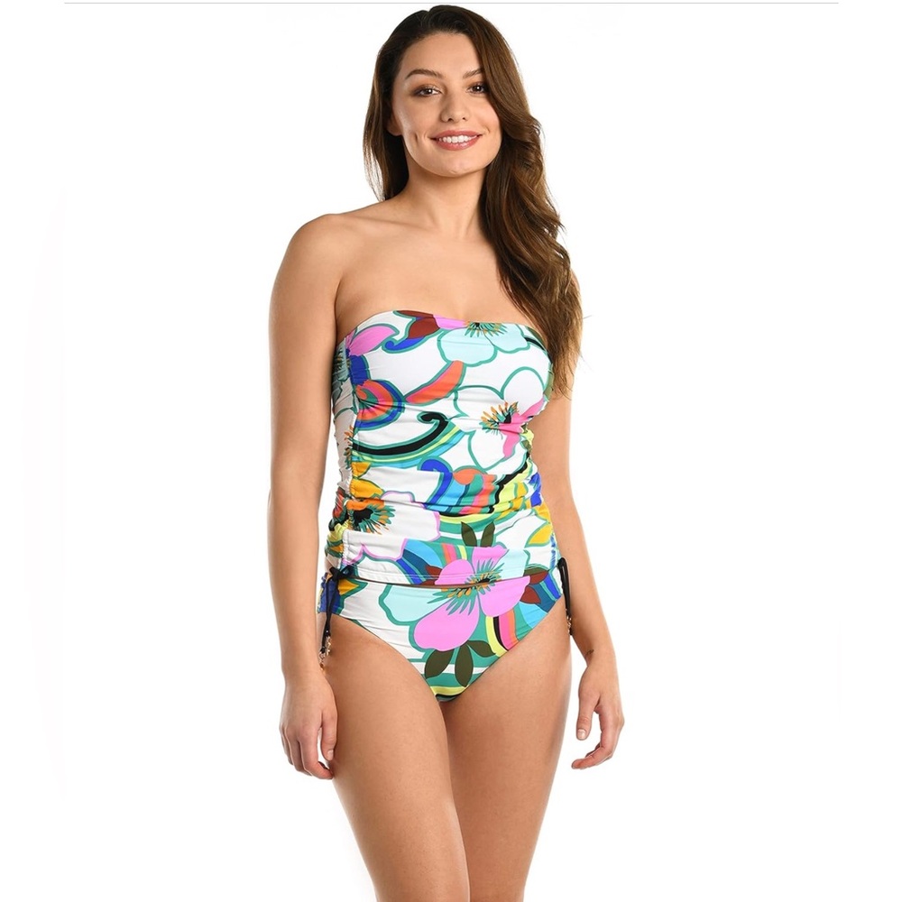 La Blanca Sun Catcher Bandeau Tankini- Size 12. Top only! Like new!